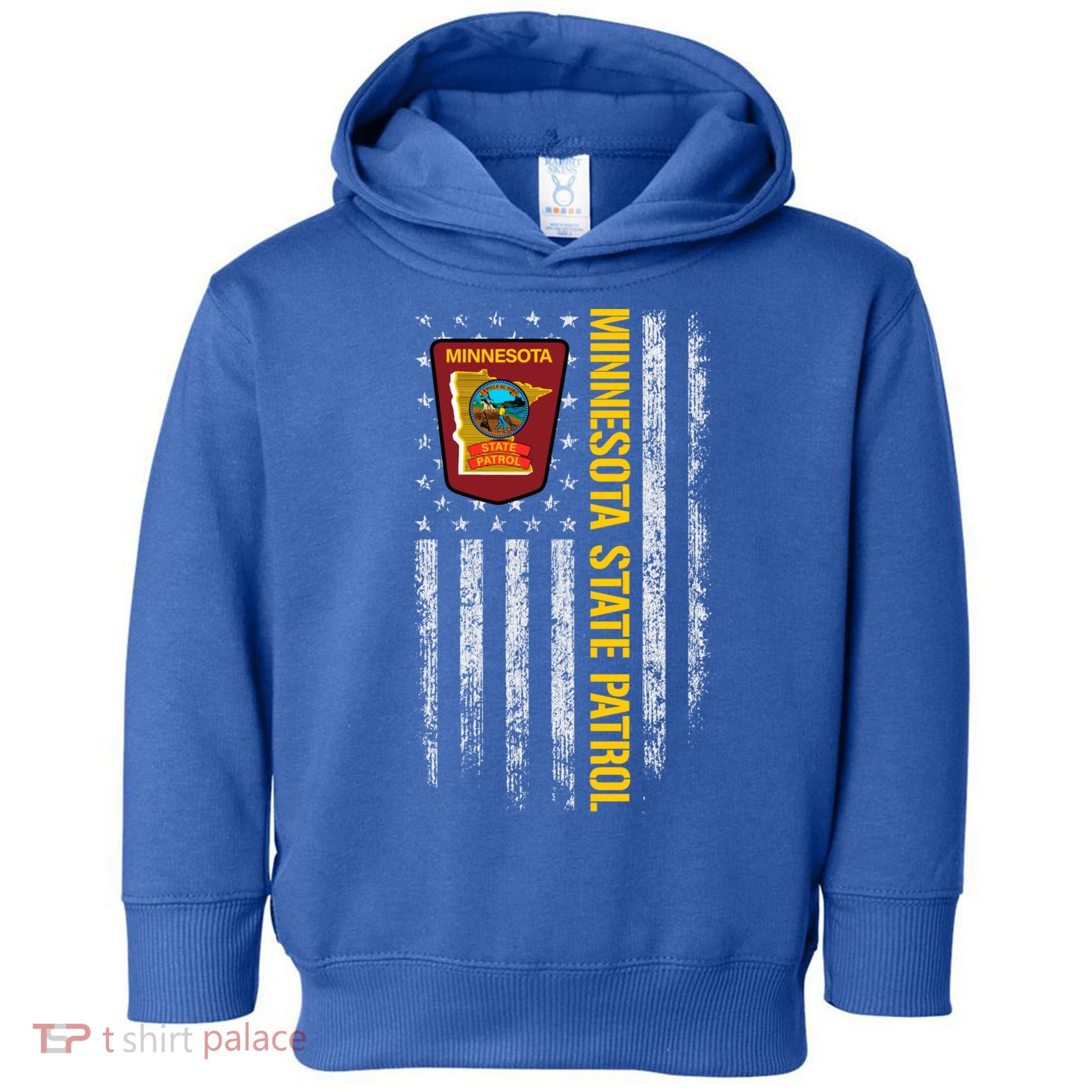 Minnesota State Patrol American Flag Toddler Hoodie