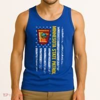 Minnesota State Patrol American Flag Tank Top thumb 3