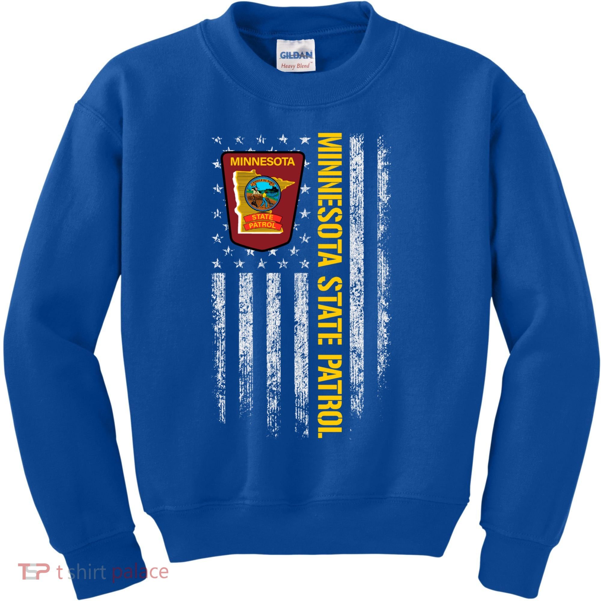 Minnesota State Patrol American Flag Kids Sweatshirt