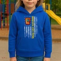 Minnesota State Patrol American Flag Kids Hoodie thumb 3