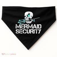 Mermaid Security Pirate Skull Swim Team Swimmer USA-Made Doggie Bandana thumb 0