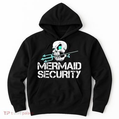 Mermaid Security Pirate Skull Swim Team Swimmer Hoodie