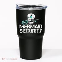 Mermaid Security Pirate Skull Swim Team Swimmer Tumbler thumb 0