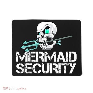 Mermaid Security Pirate Skull Swim Team Swimmer Mousepad