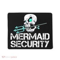 Mermaid Security Pirate Skull Swim Team Swimmer Mousepad thumb 0