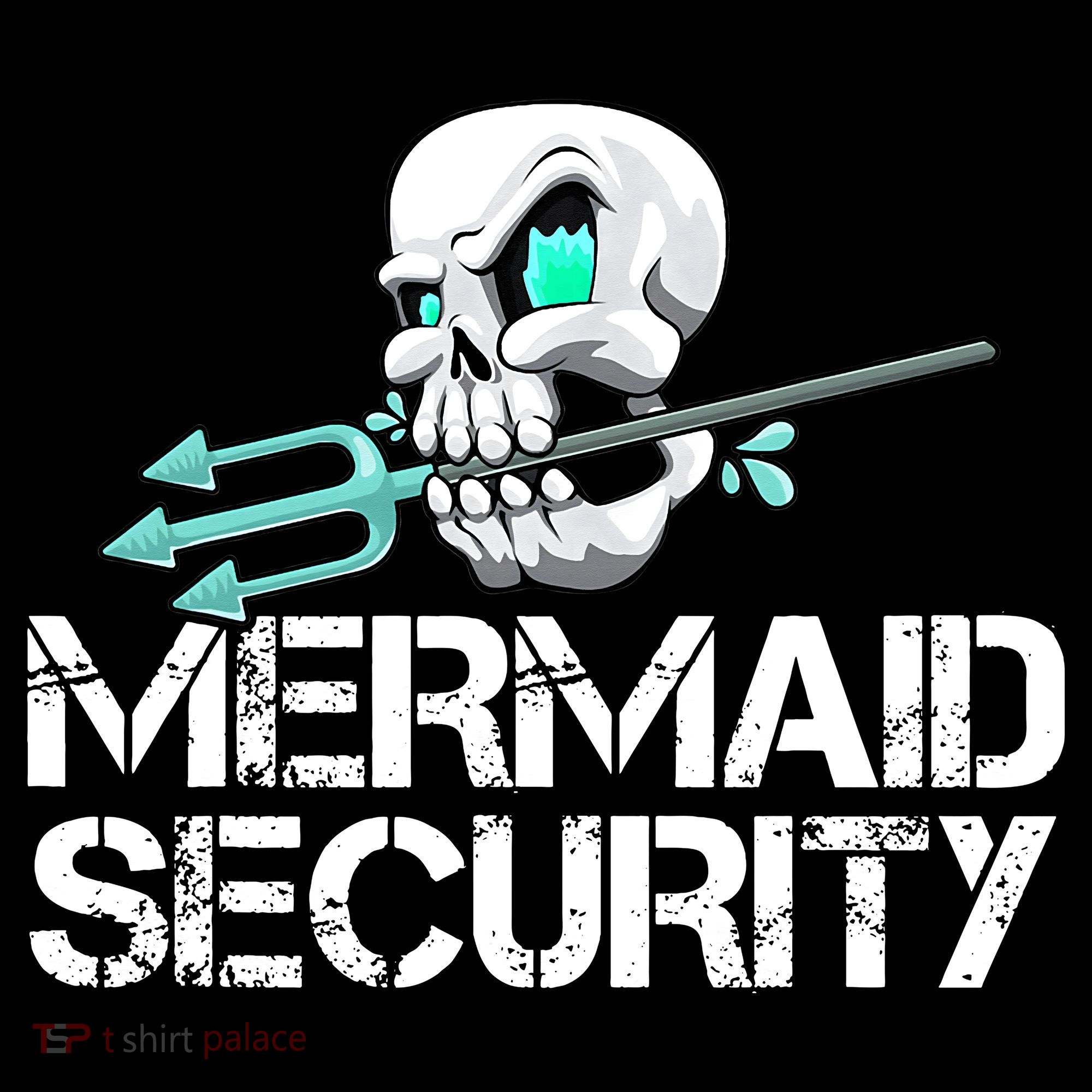Mermaid Security Pirate Skull Swim Team Swimmer Mousepad