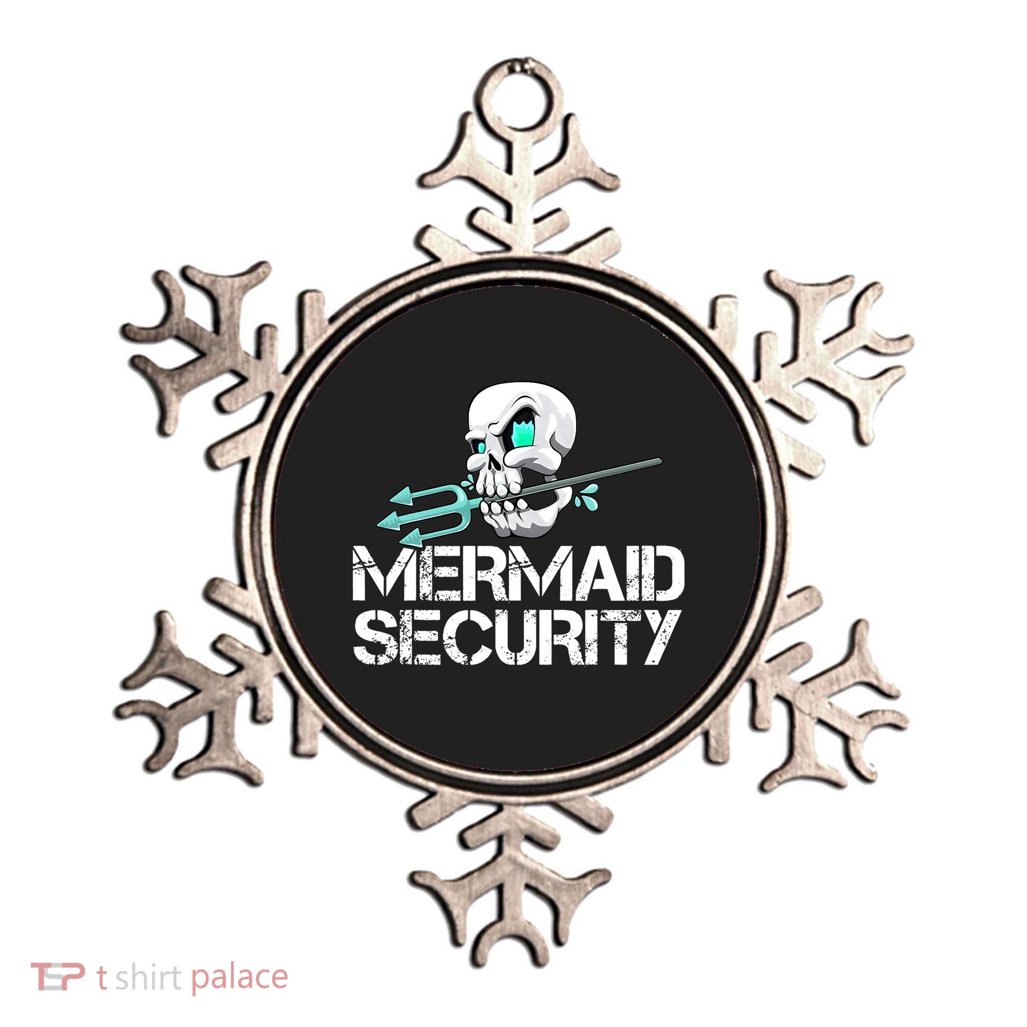 Mermaid Security Pirate Skull Swim Team Swimmer Ornament