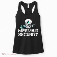 Mermaid Security Pirate Skull Swim Team Swimmer Women's Tank Top thumb 0