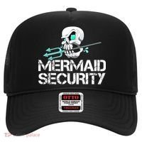 Mermaid Security Pirate Skull Swim Team Swimmer Hat thumb 0