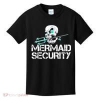 Mermaid Security Pirate Skull Swim Team Swimmer Kids T-Shirt thumb 0