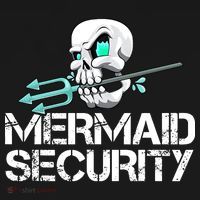 Mermaid Security Pirate Skull Swim Team Swimmer Tote Bag thumb 4
