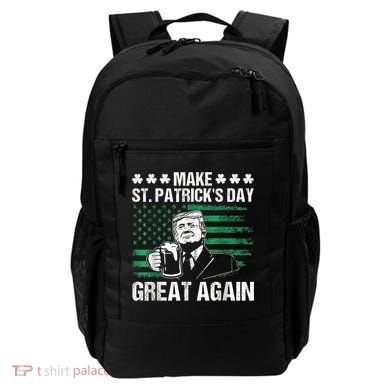 Make St Patricks Day Great Again Funny Trump Beer Drinking Backpack