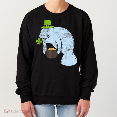 Manatee St. Patricks Day Women's Sweatshirt