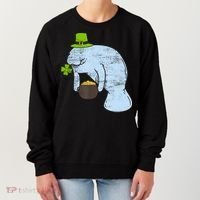 Manatee St. Patricks Day Women's Sweatshirt thumb 0