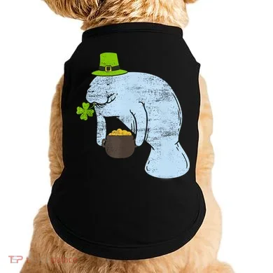 Manatee St. Patricks Day Doggie Tank