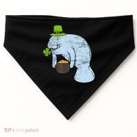 Manatee St. Patricks Day USA-Made Doggie Bandana thumb 0