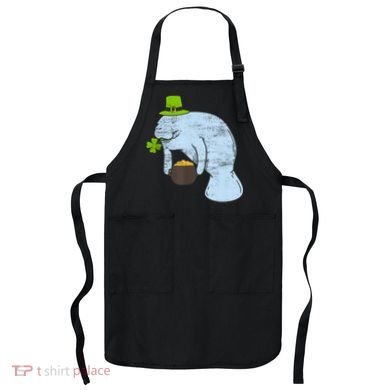 Manatee St. Patricks Day Apron