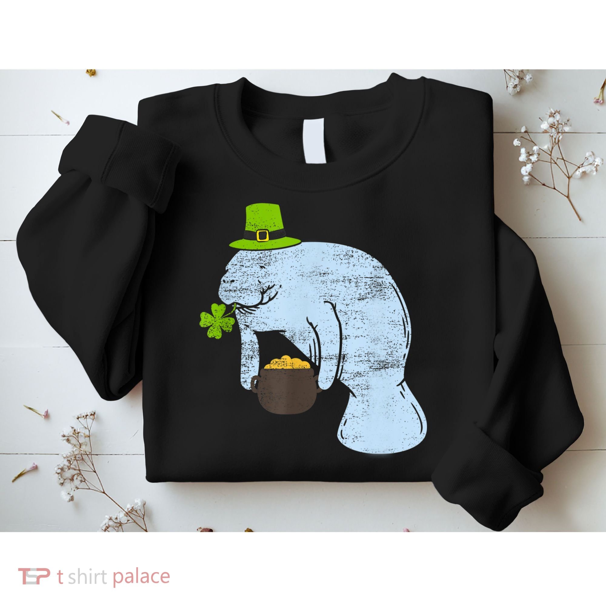 Manatee St. Patricks Day Sweatshirt