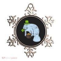 Manatee St. Patricks Day Ornament thumb 0