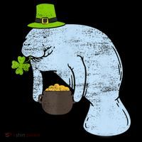 Manatee St. Patricks Day Ornament thumb 1
