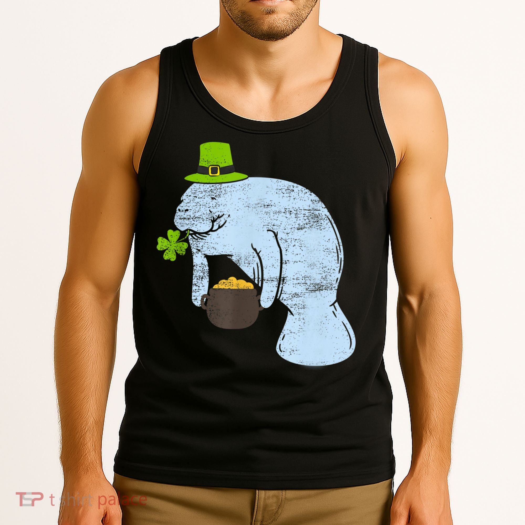 Manatee St. Patricks Day Tank Top