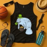 Manatee St. Patricks Day Tank Top thumb 4