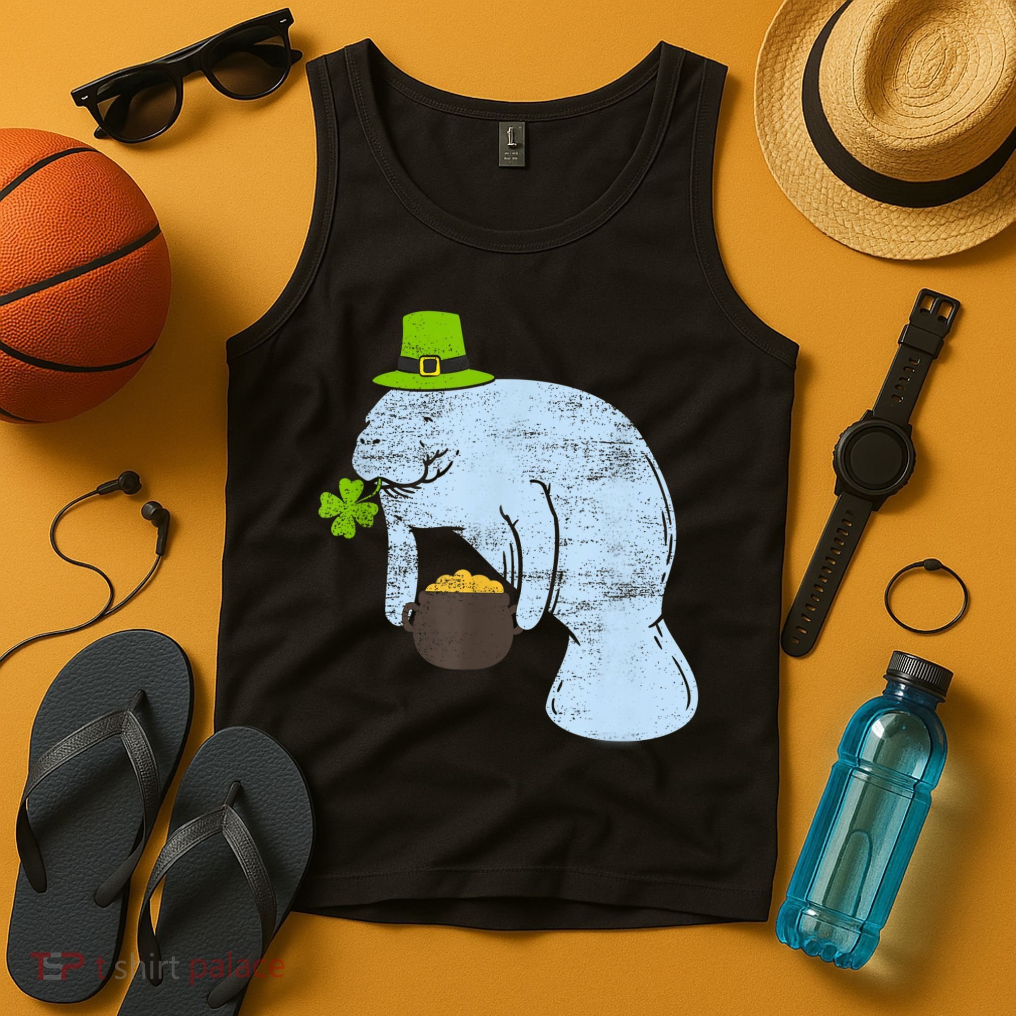 Manatee St. Patricks Day Tank Top