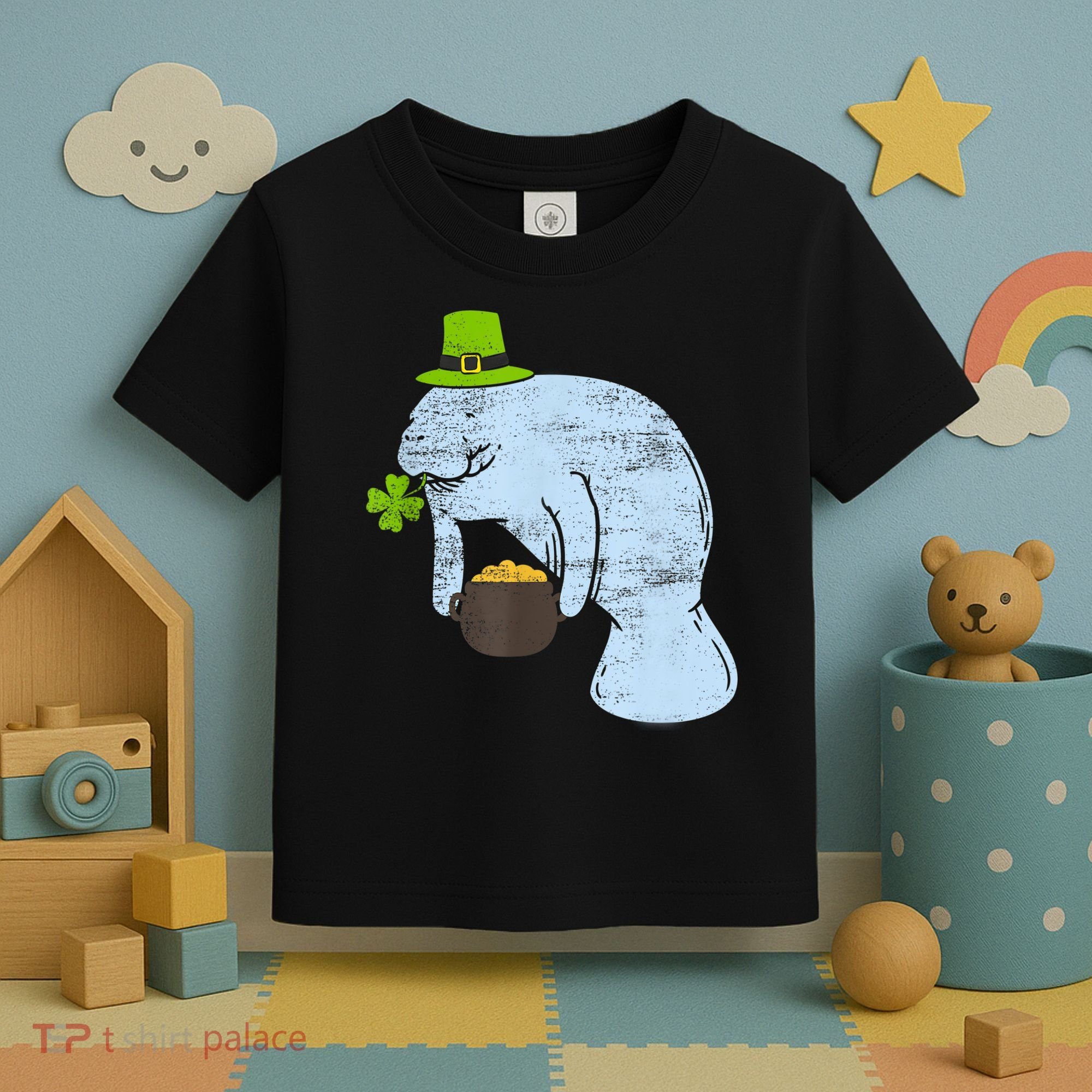 Manatee St. Patricks Day Toddler T-Shirt