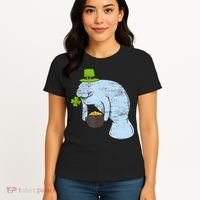 Manatee St. Patricks Day Women's T-Shirt thumb 4