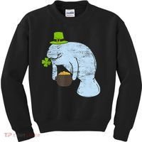 Manatee St. Patricks Day Kids Sweatshirt thumb 0