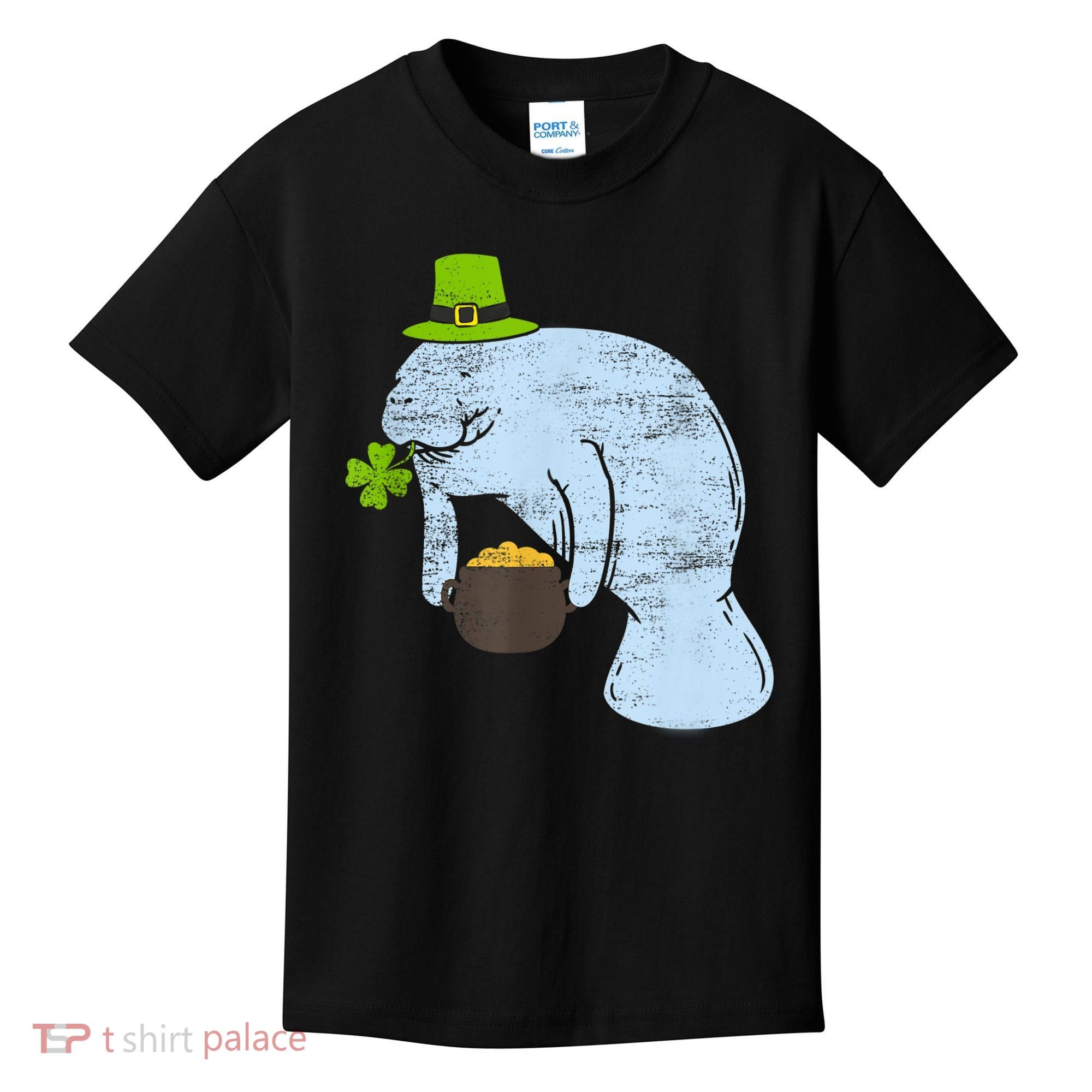 Manatee St. Patricks Day Kids T-Shirt