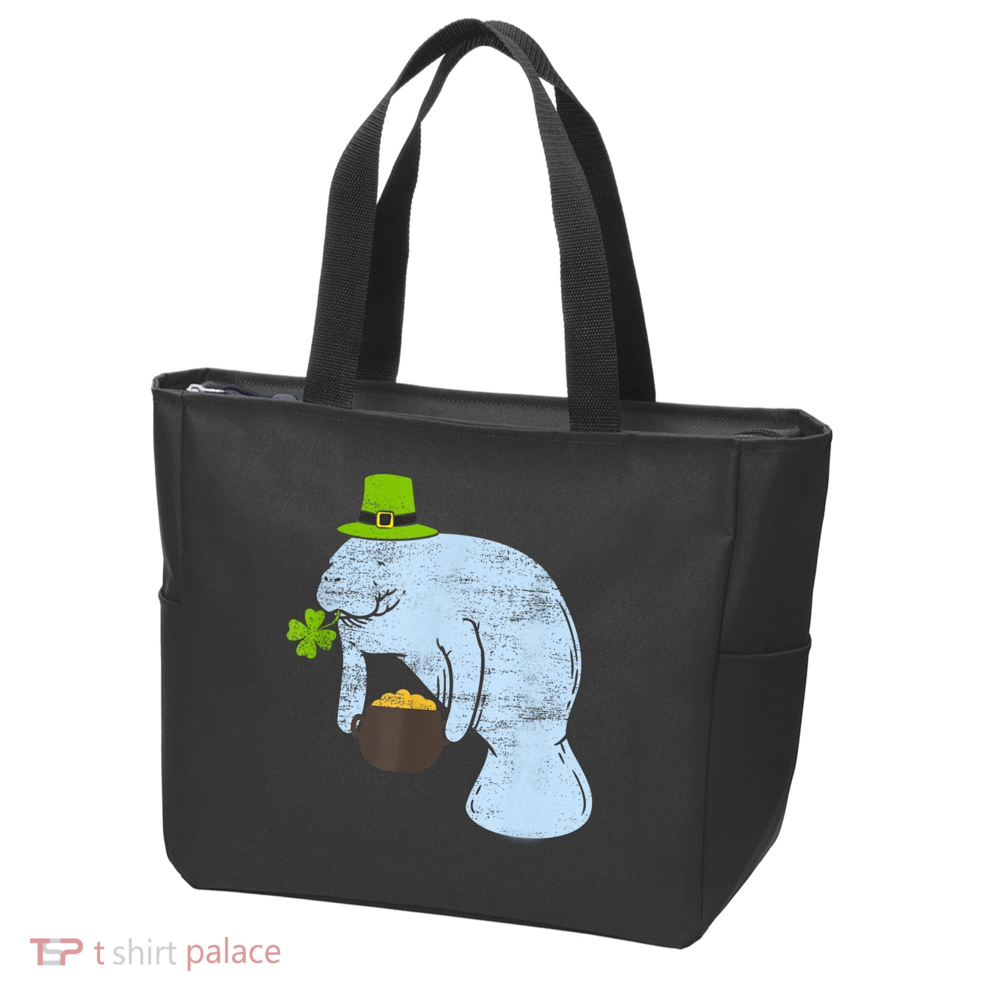 Manatee St. Patricks Day Tote Bag