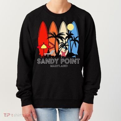 Maryland Sandy Point Retro Surfer Women's Sweatshirt