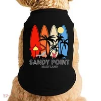 Maryland Sandy Point Retro Surfer Doggie Tank thumb 0