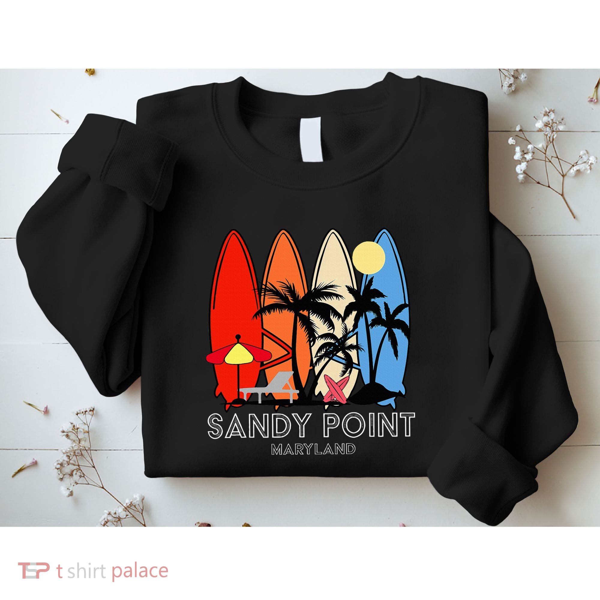Maryland Sandy Point Retro Surfer Sweatshirt