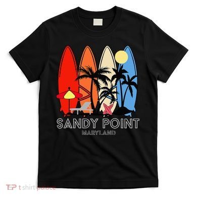 Maryland Sandy Point Retro Surfer T-Shirt