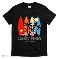 Maryland Sandy Point Retro Surfer T-Shirt thumb 0