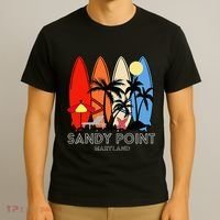 Maryland Sandy Point Retro Surfer T-Shirt thumb 3