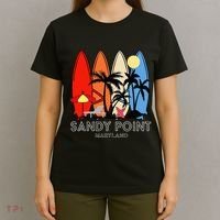 Maryland Sandy Point Retro Surfer T-Shirt thumb 4