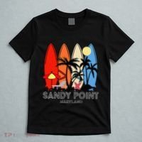 Maryland Sandy Point Retro Surfer T-Shirt thumb 5