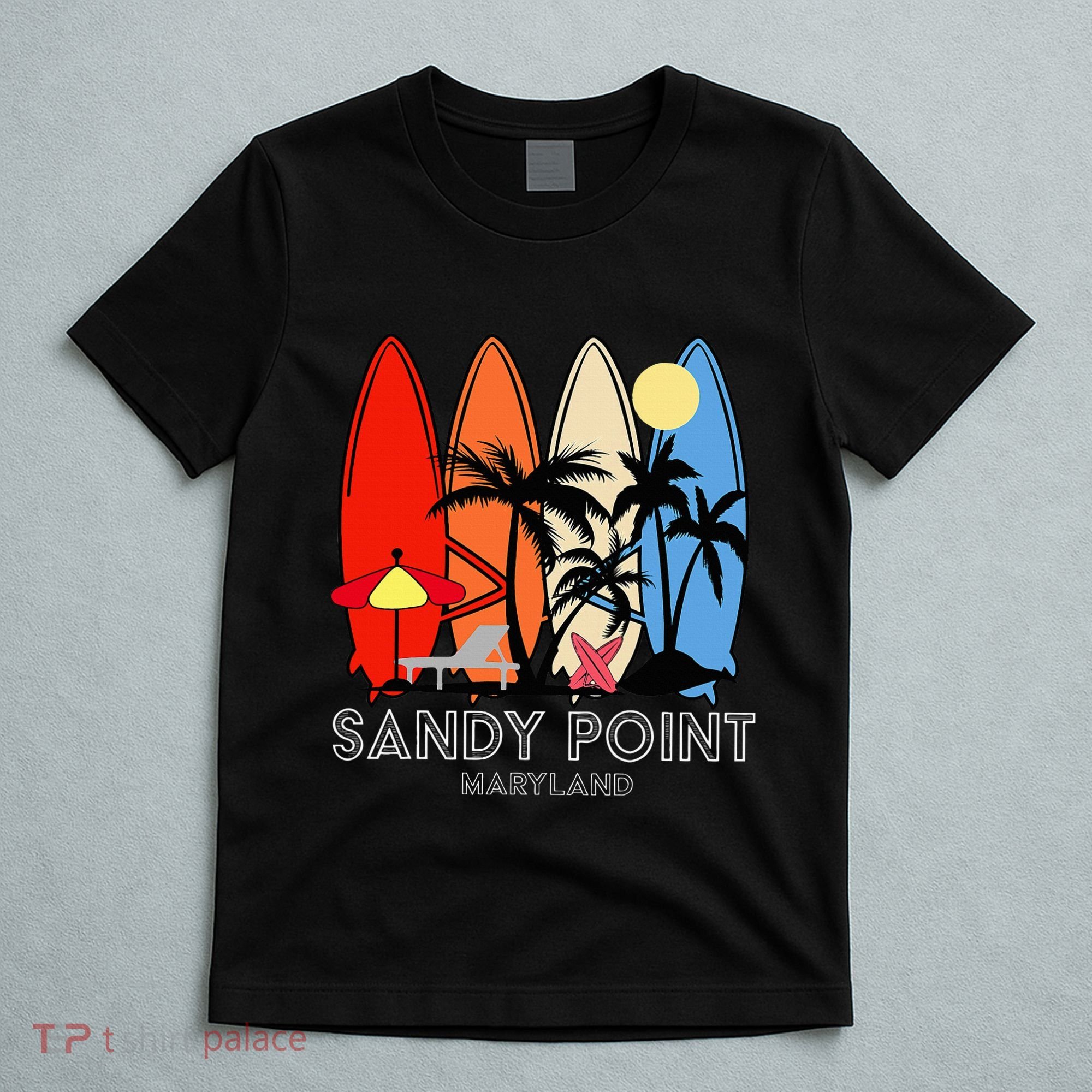 Maryland Sandy Point Retro Surfer T-Shirt