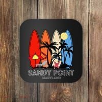 Maryland Sandy Point Retro Surfer Coaster thumb 0