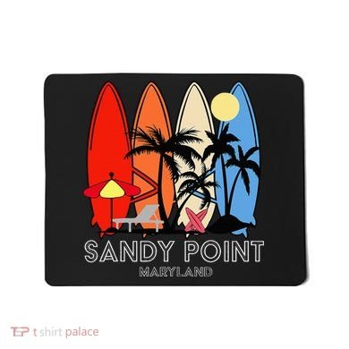 Maryland Sandy Point Retro Surfer Mousepad