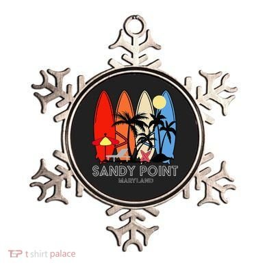 Maryland Sandy Point Retro Surfer Ornament