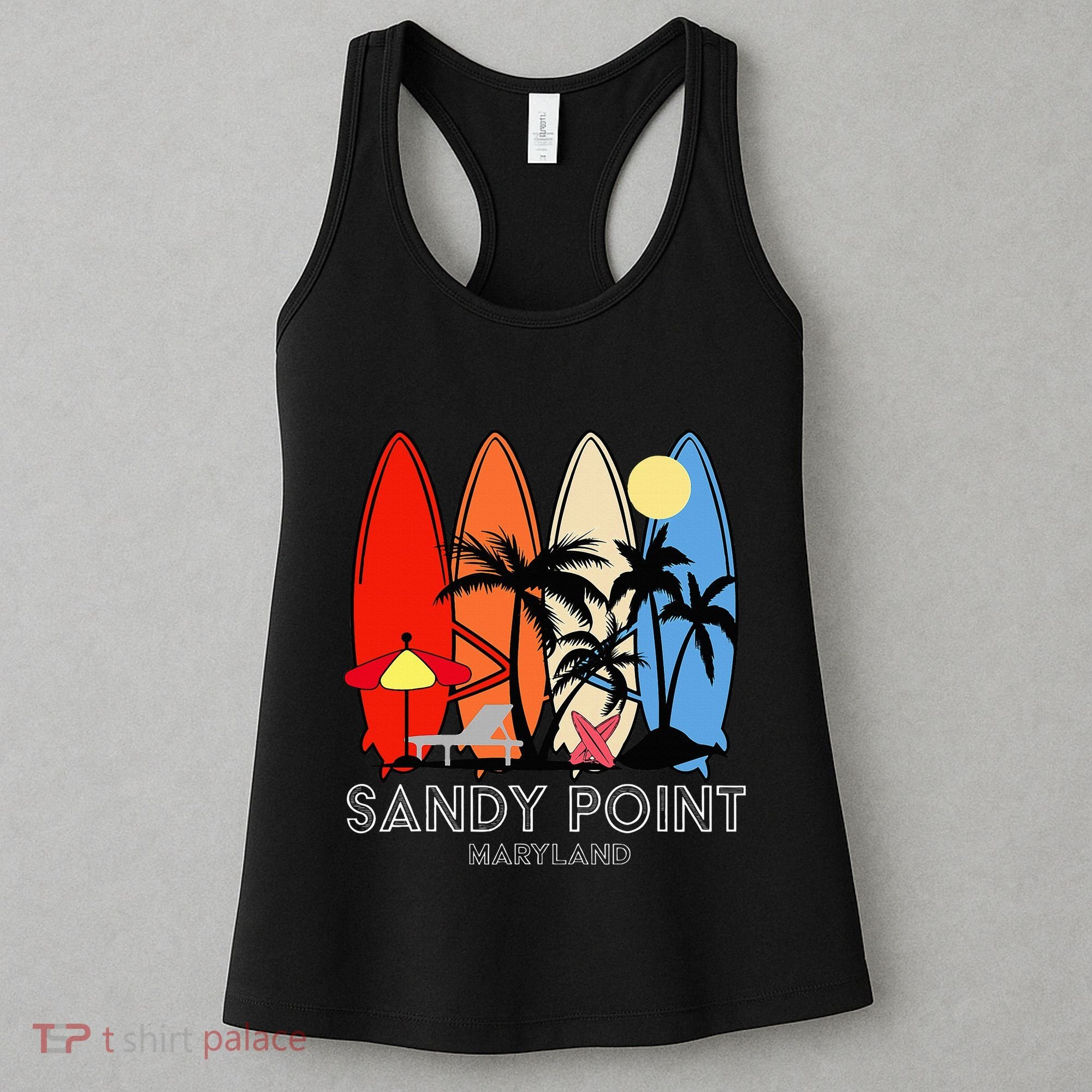 Maryland Sandy Point Retro Surfer Women's Tank Top