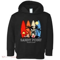Maryland Sandy Point Retro Surfer Toddler Hoodie thumb 0