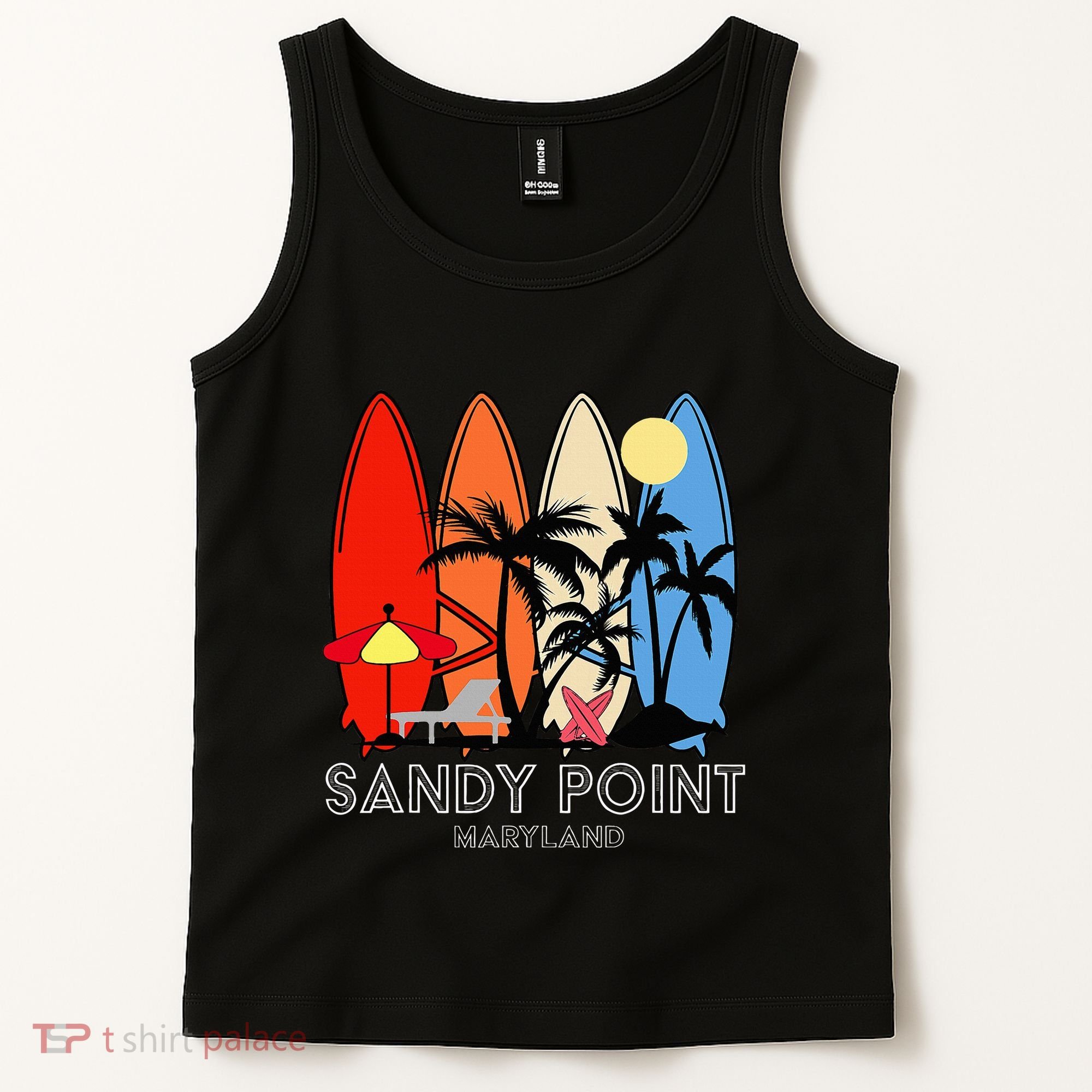 Maryland Sandy Point Retro Surfer Tank Top