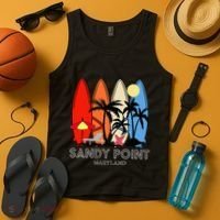 Maryland Sandy Point Retro Surfer Tank Top thumb 4