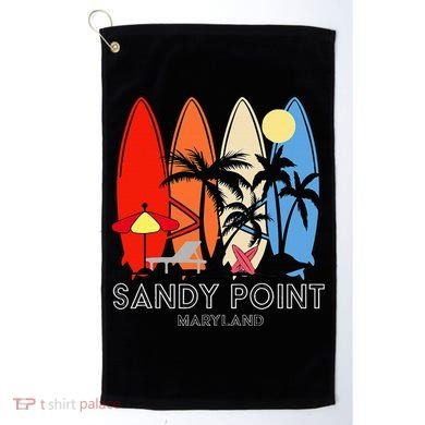 Maryland Sandy Point Retro Surfer Golf Towel