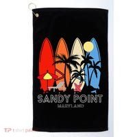 Maryland Sandy Point Retro Surfer Golf Towel thumb 0